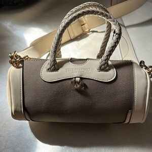 True Religion Beige and Cream Women's Bag